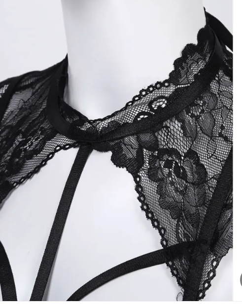 Body in Similpelle e Pizzo – Effetto Wet Look