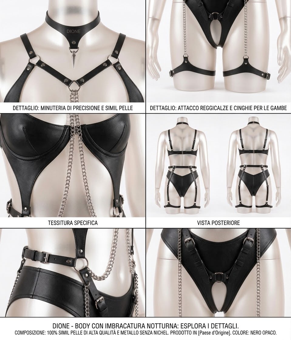 Body Harness in PU. Edizione Provocante