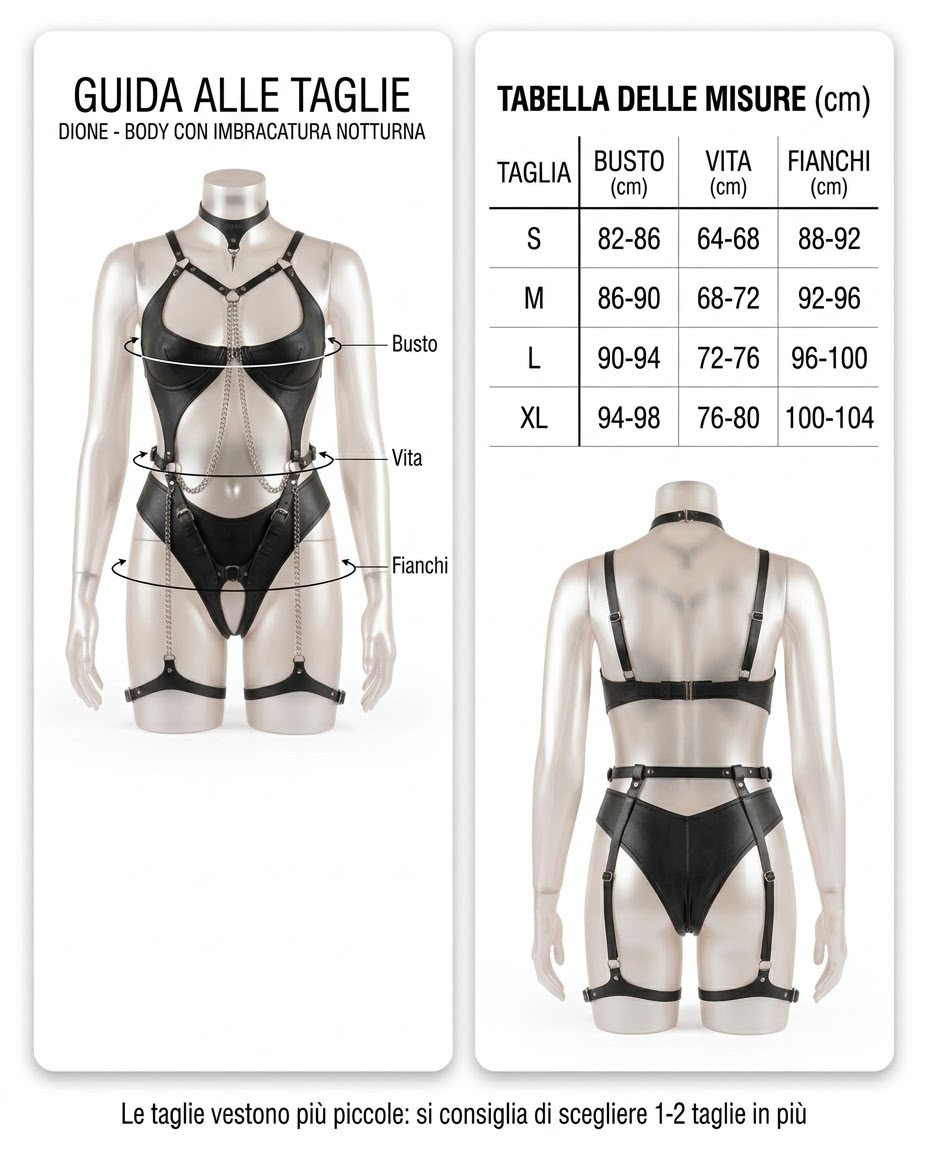Body Harness in PU. Edizione Provocante