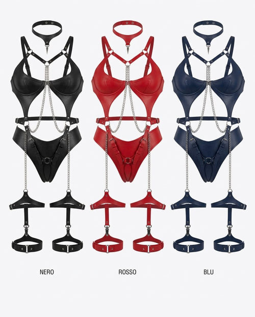 Body Harness in PU. Edizione Provocante