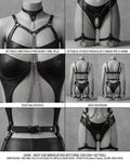 Body Harness in PU. Edizione Provocante