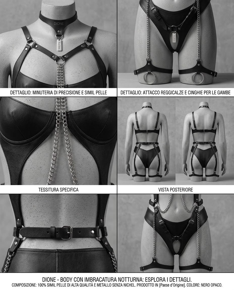 Body Harness in PU. Edizione Provocante